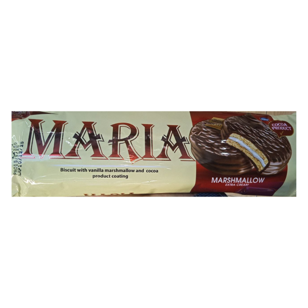 Maria Biscuit with Vanilla Marshmallow and Cocoa Product Coating, 260g