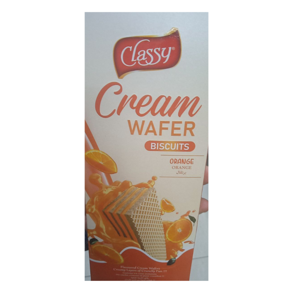 Classy Cream Wafer Biscuits Orange, 85g