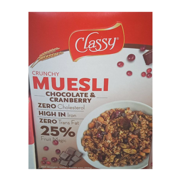 Classy Crunchy Muesli Chocolate & Cranberry, 300g