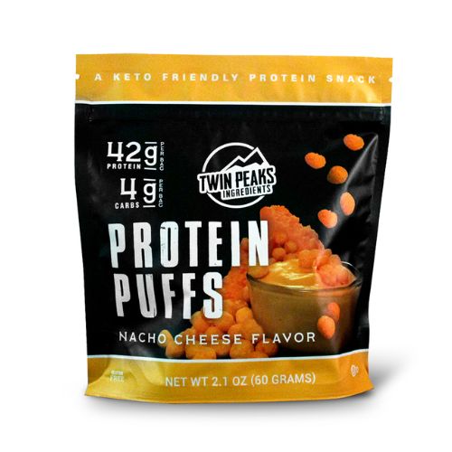 Twin Peaks Ingredients Protein Puffs Nacho Cheese Flavor, 60g