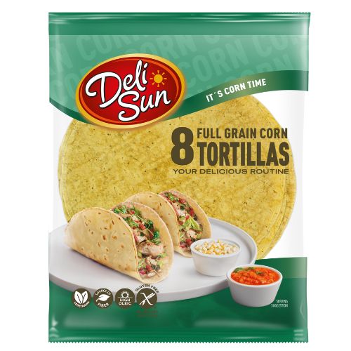 Deli Sun Full Grain Corn Tortillas,208g