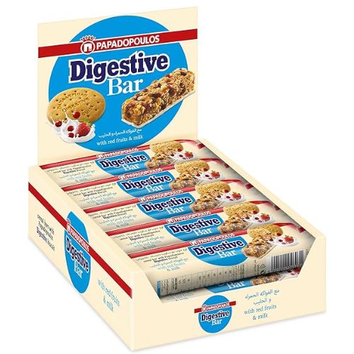 Papadopoulos Digestive Bar with Red Fruits&Milk,10x28g