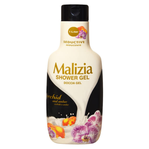 Malizia Seductive Shower Gel Orchid and Amber, 1000ml