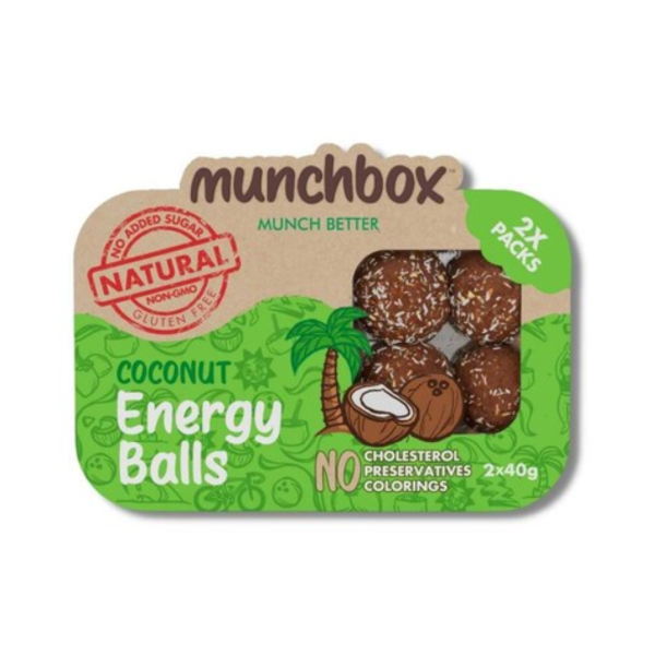 Munchbox Coconut Energy Balls, 80g