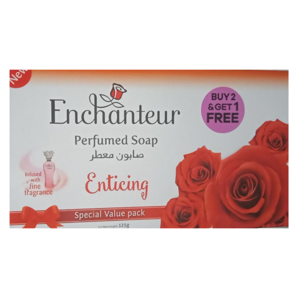 Enchanteur Perfumed Soap Enticing, 3x125g