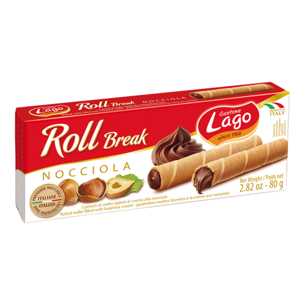Gastone Lago Roll Break Nocciola, 80g