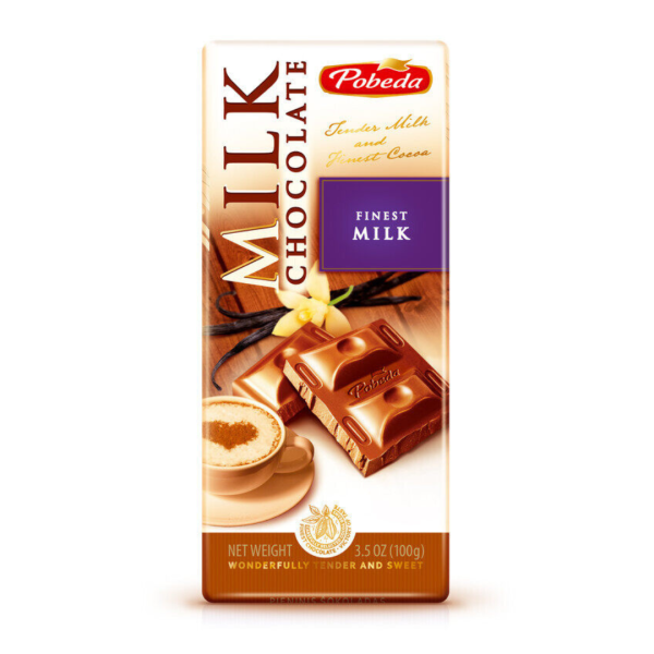 Pobeda Finest Milk Chocolate, 100g