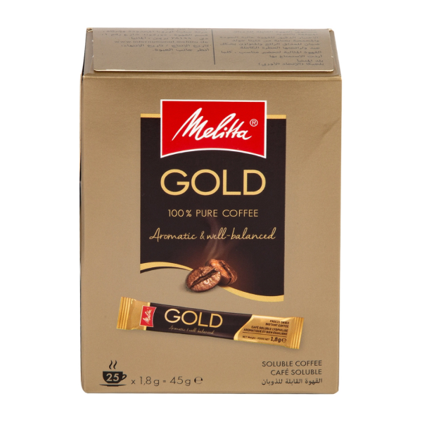 Melitta Gold Pure Coffee Aromatic & Well-Balanced, 25x1.8g