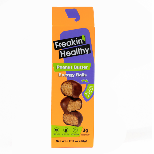 Freakin Healthy Peanut Butter Energy Balls, 60g