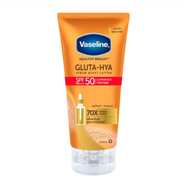 Vaseline Healthy Bright Gluta-Hya Serum Burst Lotion SPF 50, 150ml