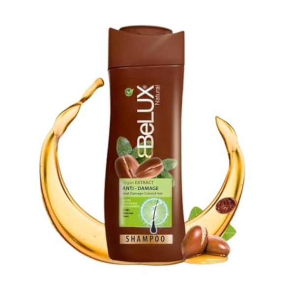 Belux Natural Argan Extract Anti-Damage Shampoo, 600ml