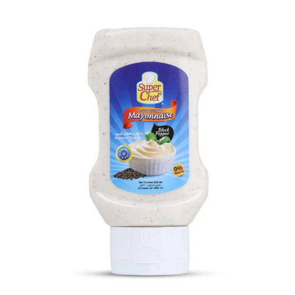 Super Chef Mayonnaise Black Pepper, 300ml