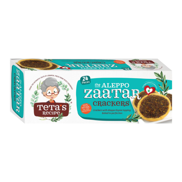 Teta's Recipe The Aleppo Zaatar Crackers, 120g