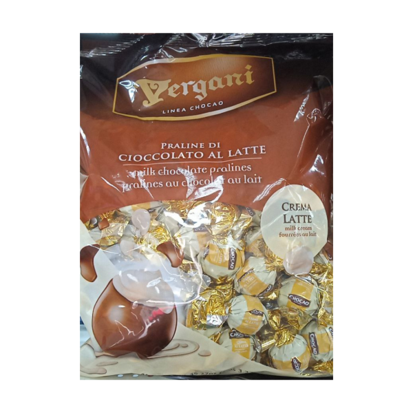 Vergani Praline Milk Chocolate Pralines Milk Cream, 1000g