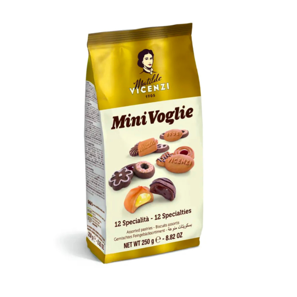 Matilde Vicenzi Mini Voglie 12 Specialties Assorted Pastries, 250g