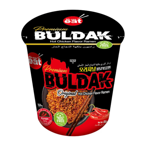 Ah-ssa Eat Premium Bull Ramen Original Hot Chicken Flavour, 66g
