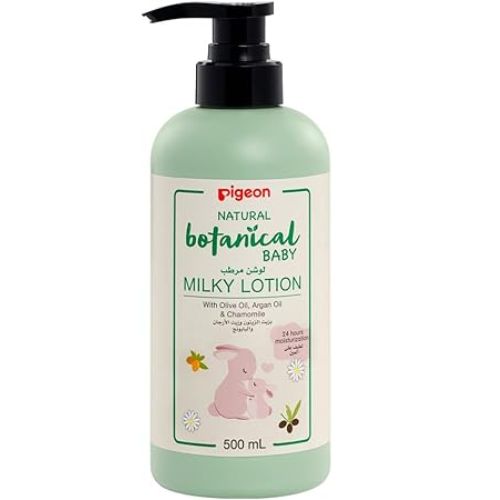 Pigeon Natural Botanical Baby Milky Lotion,500ml