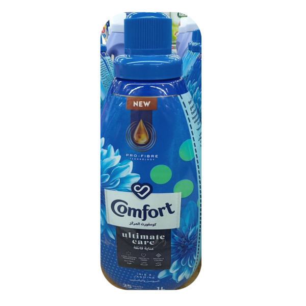 Comfort Ultimate Care Iris & Jasmine Fabric Softener, 1L