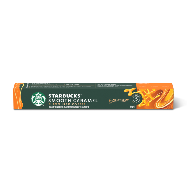 Starbucks Smooth Caramel Flavoured Coffee by Nespresso Intensity 5, 10x51g