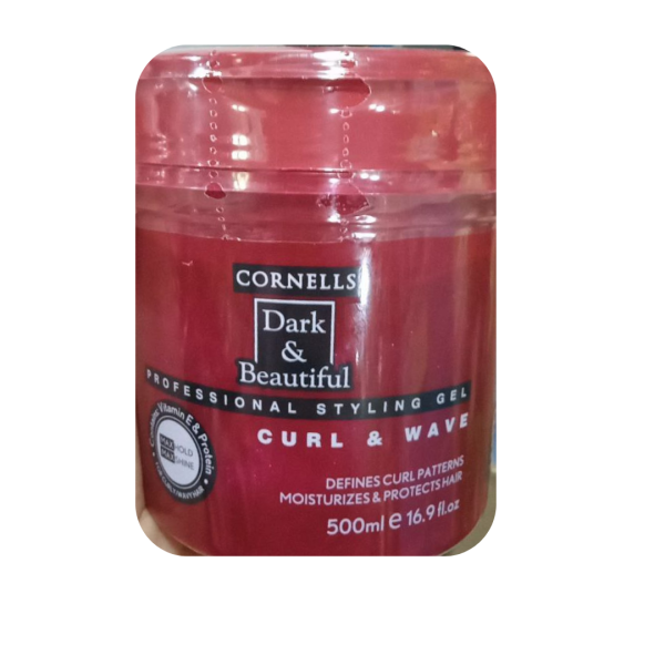 Cornells Dark & Beautiful Professional Styling Gel Curl & Wave, 500ml