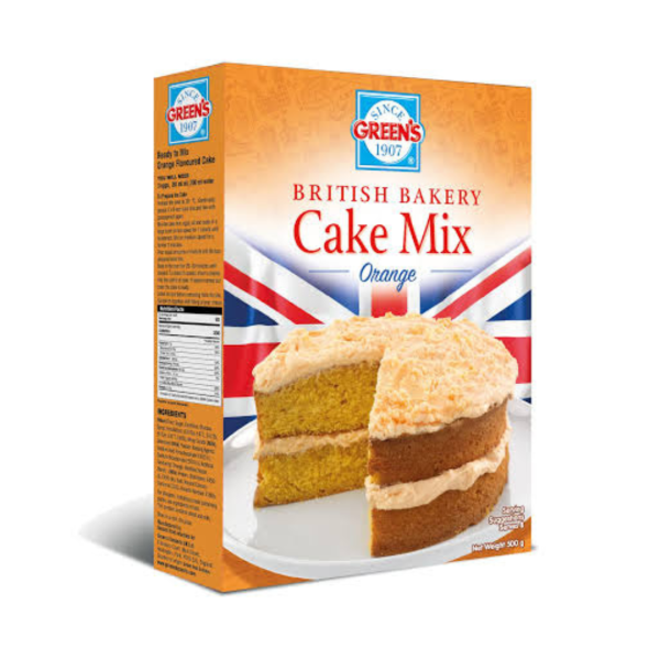 Green's British Bakery Cake Mix Orange, 500g