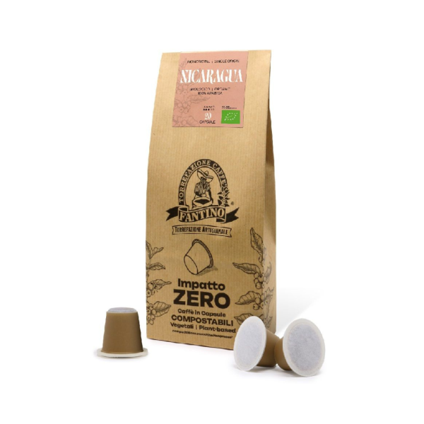 Fantino Nicaragua Coffee Blend Impatto Zero Caffe in Capsule, 110g
