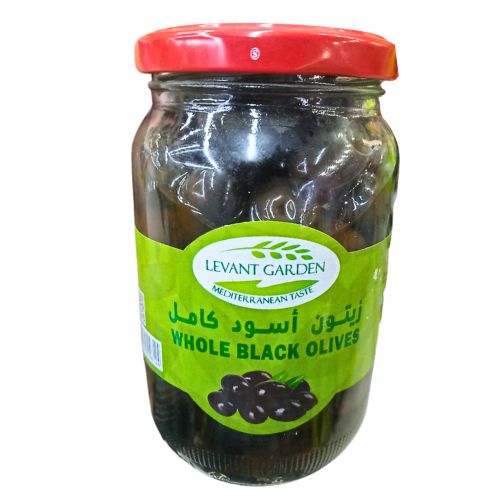Levant Garden Whole Black Olives, 320g