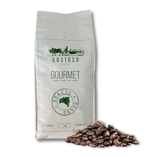 Gostoso Coffee Gourmet Brazil Beans, 1kg