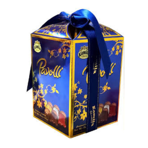 Kamila Pavolli Compound Chocolate with Mix Flavour Filling Blue, 310g