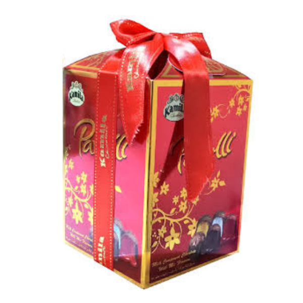 Kamila Pavolli Compound Chocolate with Mix Flavour Filling Red, 310g