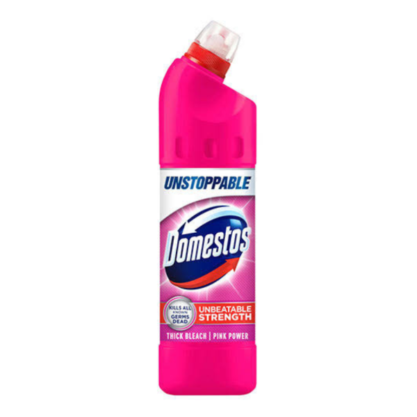 Domestos Unstoppable Freshness Thick Bleach Pink Powder, 750ml