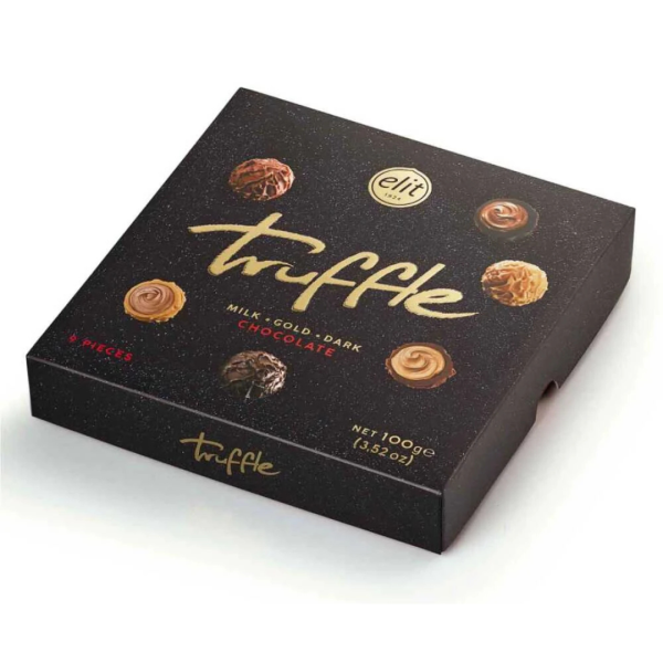 Elit Truffle Milk Gold Dark Chocolate Black, 100g