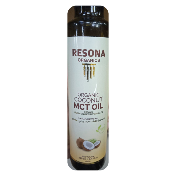 Resona Organics Organic Coconut MCT Oil, 250ml