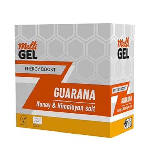 Melli Gel Organic Honey Energy Gel Guarana, 12x32g