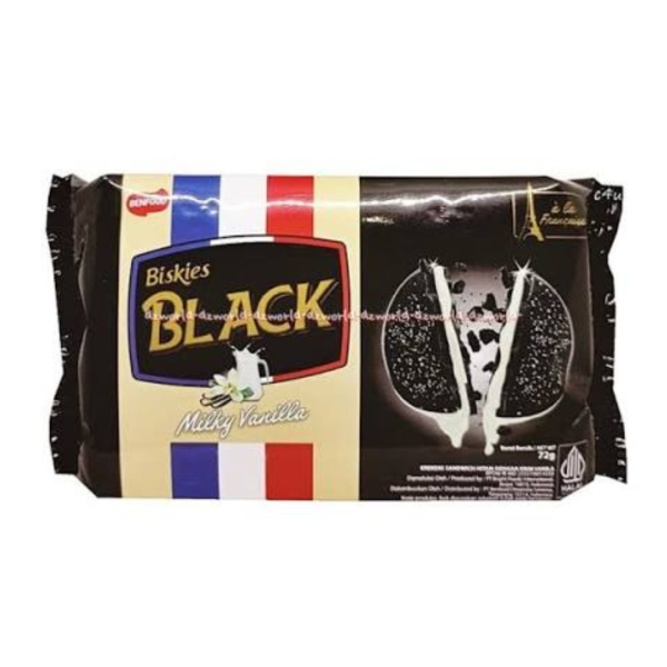 Benfood Biskies Black Milky Vanilla, 12x24g