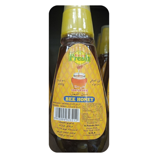 Real Fresh 100% Pure Bee Honey, 400g