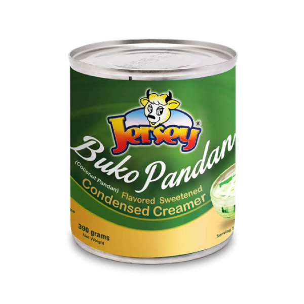 Jersey Buko Pandan Coconut Pandan Flavored Sweetened Condensed Creamer, 390g