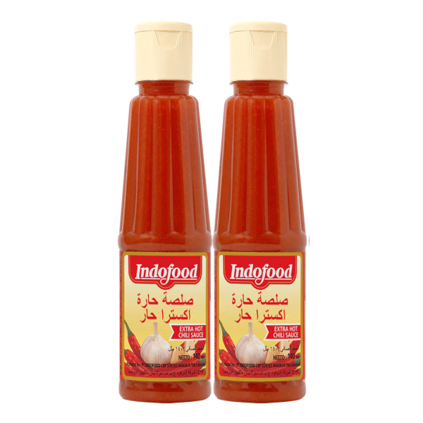 Indofood Extra Hot Chili Sauce, 2x140ml