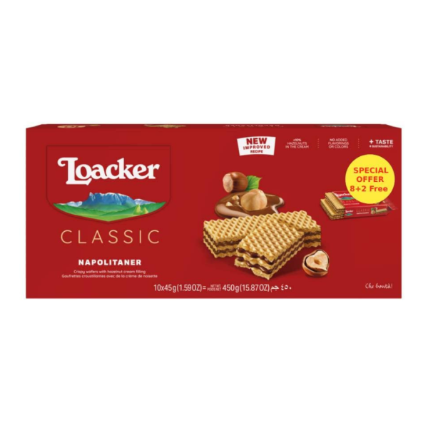 Loacker Classic Napolitaner, 10x45g