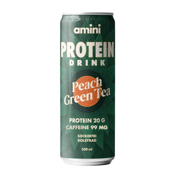 Amini Protein Drink Peach Green Tea, 330ml