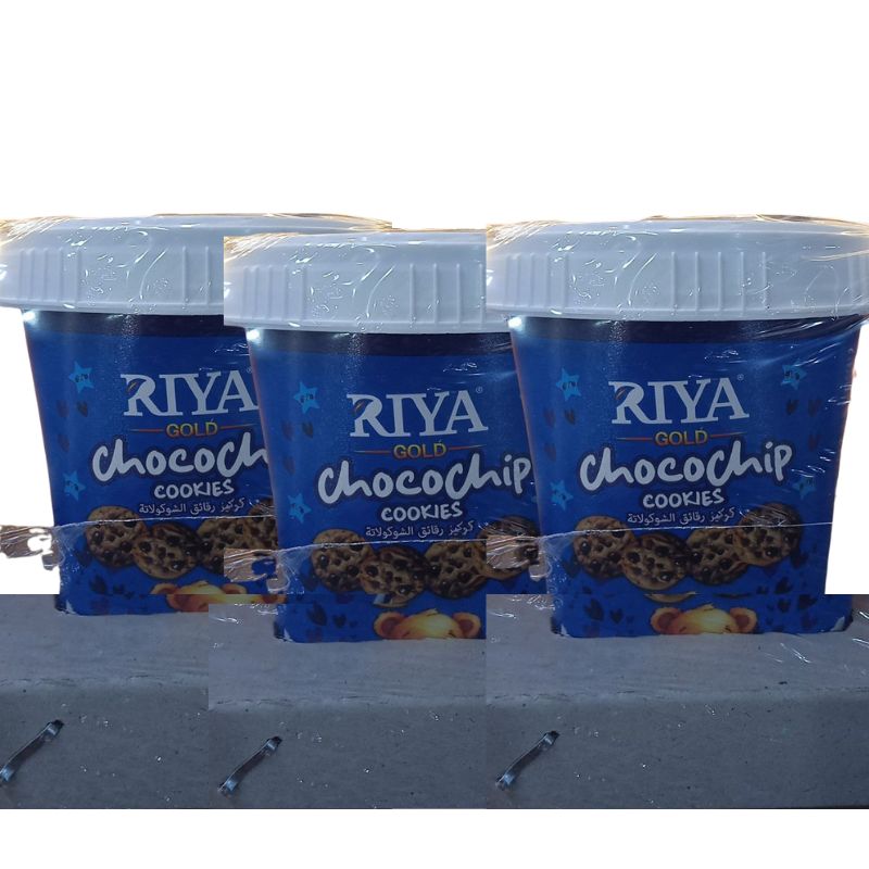 10 Riya Gold Chocochip Cookies, 3x125g - Image 1