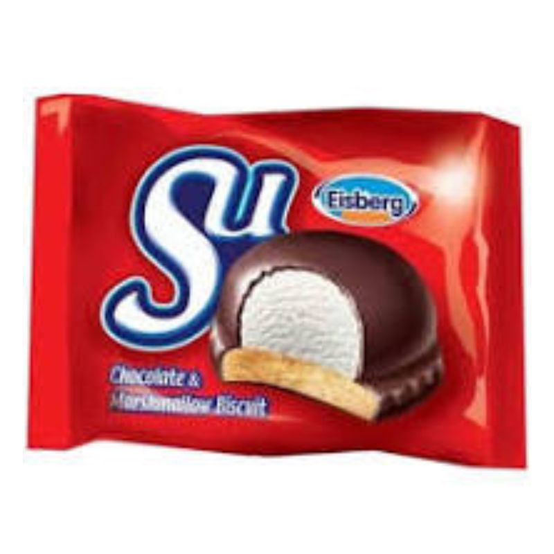 15 Chocolate Su Eisberg Biscuits Marshmallow, 28g - Image 1