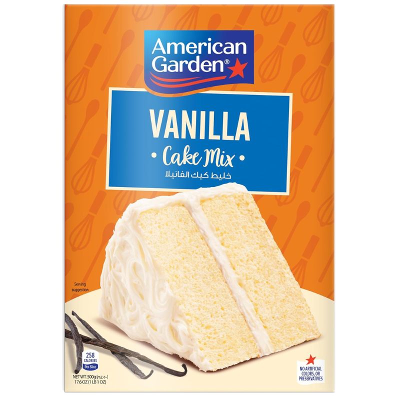 2 American Garden Vanilla Cake Mix,500g - Image 1