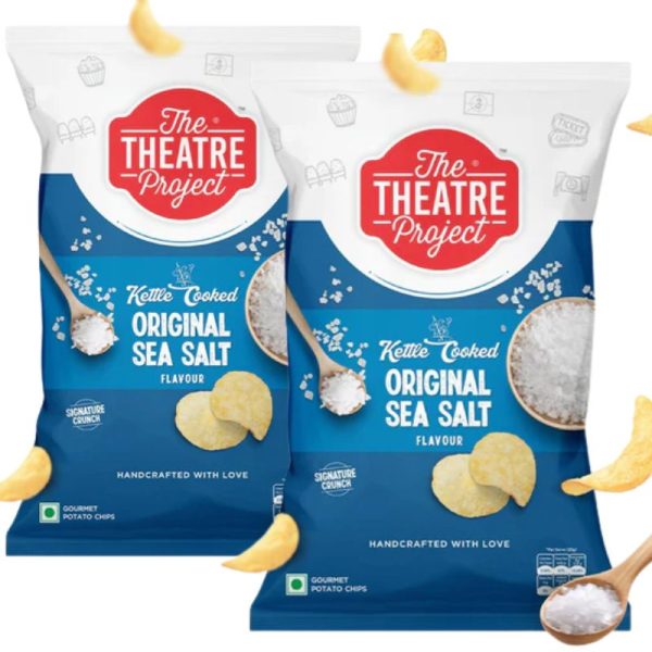 The Theatre Project Original Sea Salt Gourmet Popcorn, 2x82g