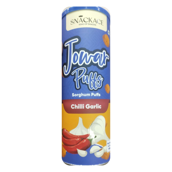 Snack Ace Jowar Puffs SorghumPuffs Chilli Garlic, 120g