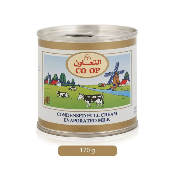 Co-op Condensed Full Cream Evaporated Milk, 170g