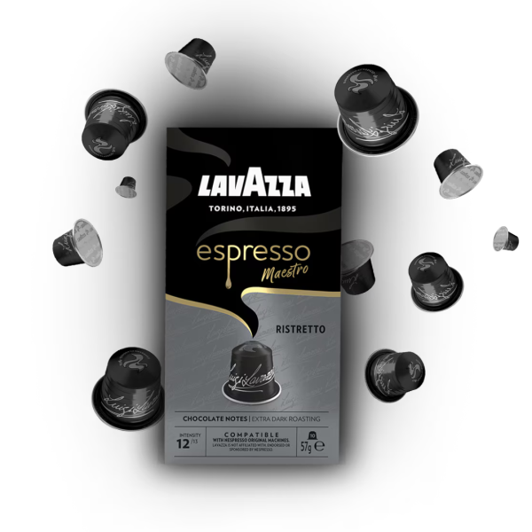 Lavazza Espresso Maestro Ristretto Extra Dark Roasting Coffee, 57g