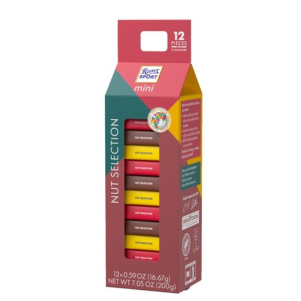 Ritter Sport Mini Nut Selection 3 Flavors, 200g