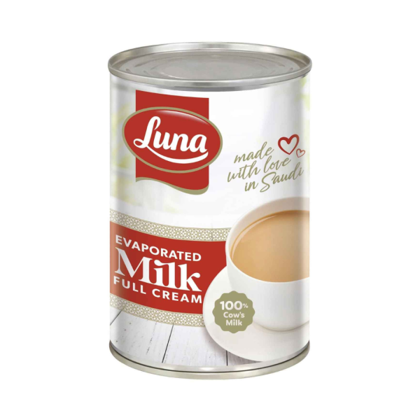 Luna Evaporated Milk Full Cream, 400g