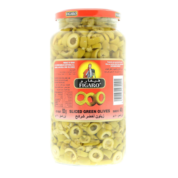 Figaro Sliced Green Olives, 920g